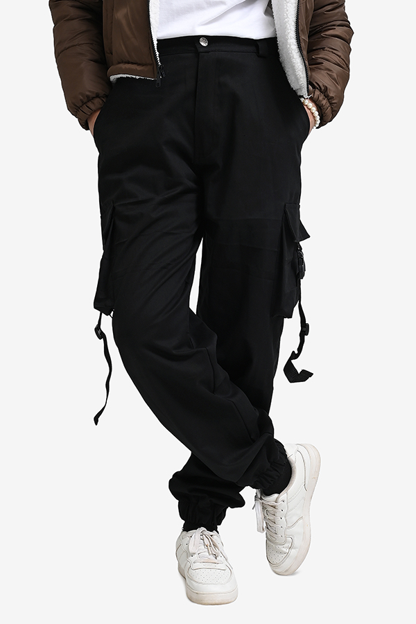 Winteez Black Stylish Cargo Pant - Image 2