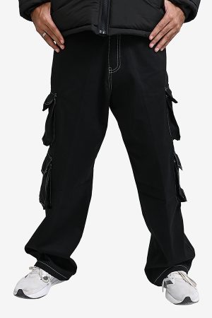 Winteez Black Jeans Style Cargo Pants