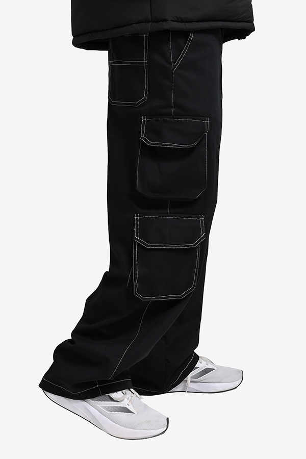 Winteez Black Jeans Style Cargo Pants - Image 4