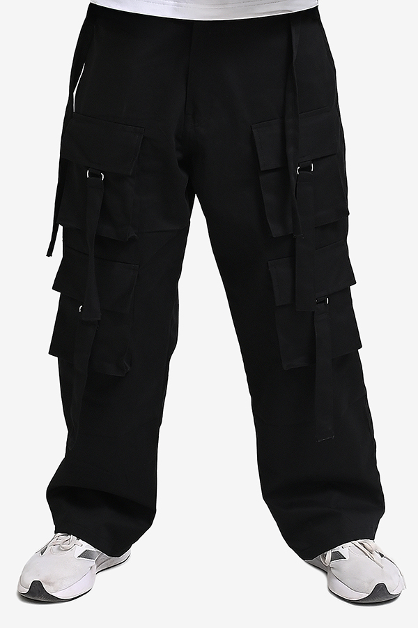 Winteez Tactical Techwear Multi-Pocket Cargo Pants Black - Image 2