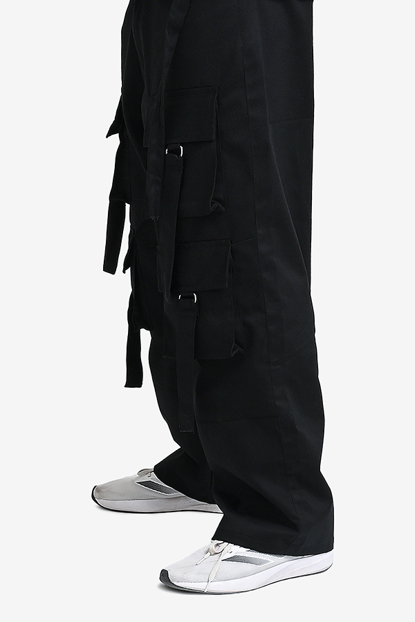 Winteez Tactical Techwear Multi-Pocket Cargo Pants Black