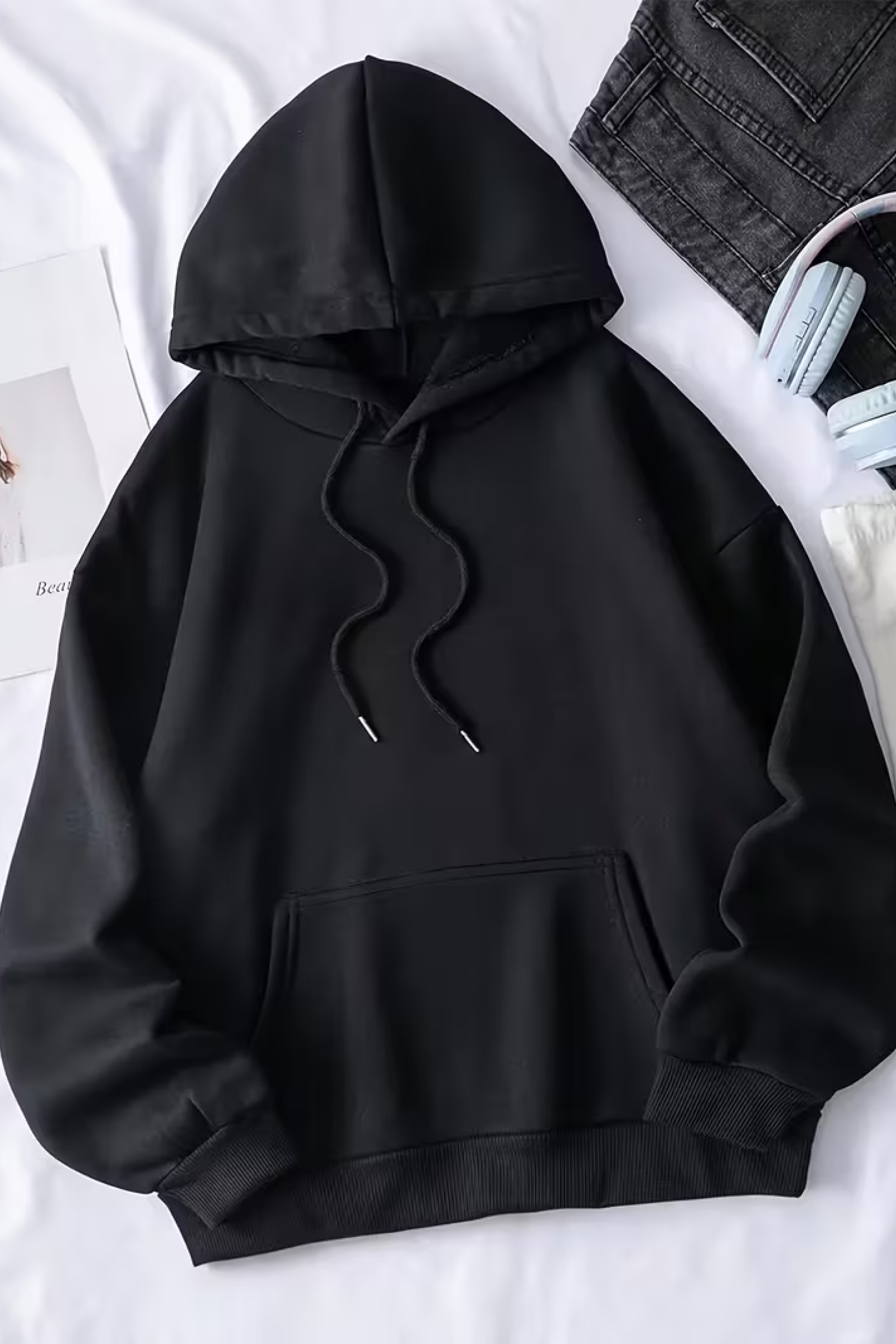 Winteez Pink Bear Graphic Oversized Hoodie - Image 2